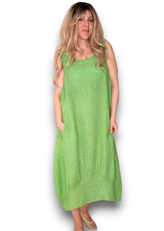 MAXI TANK DRESS LIGHT GREEN
