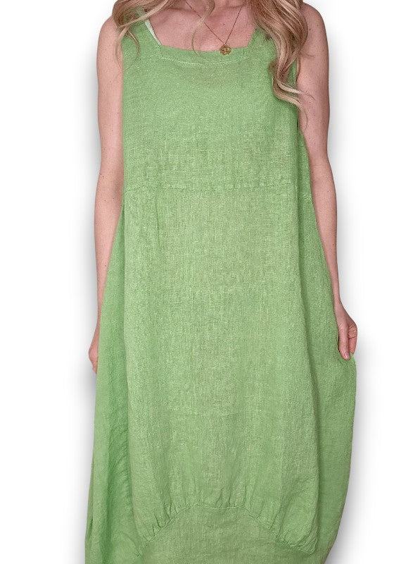 MAXI TANK DRESS LIGHT GREEN