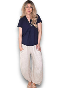 SAMBA VISCOSE TEE NAVY