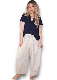 SAMBA VISCOSE TEE NAVY