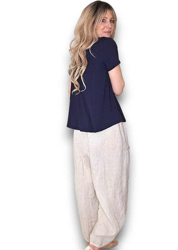 SAMBA VISCOSE TEE NAVY