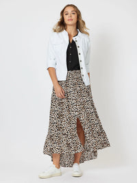 MILITARY DENIM JACKET WHITE