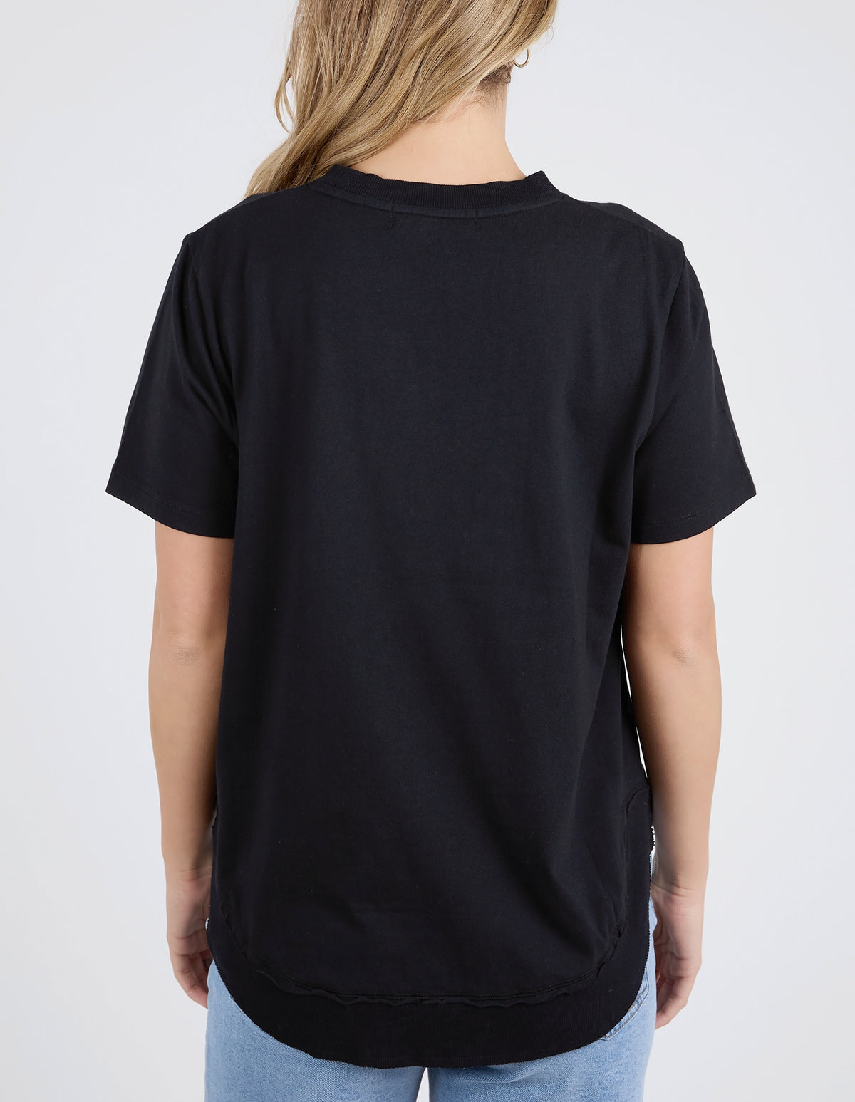 FARRAH SHORT SLEEVE TEE BLACK
