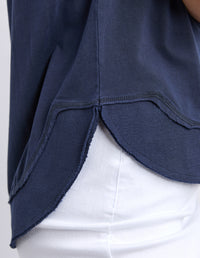 FARRAH SHORT SLEEVE TEE NAVY