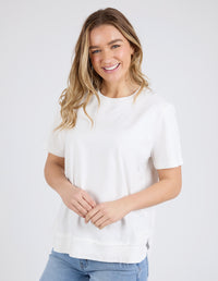 FARRAH SHORT SLEEVE TEE WHITE