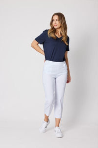 ZARA STRETCH 7/8 PANT WHITE