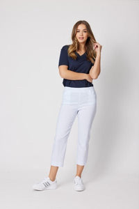 ZARA STRETCH 7/8 PANT WHITE