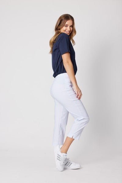 ZARA STRETCH 7/8 PANT WHITE