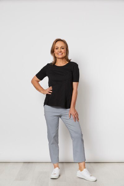 ZARA STRETCH 7/8 PANT SILVER