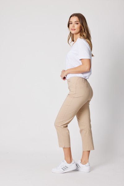 ZARA STRETCH 7/8 PANT NATURAL