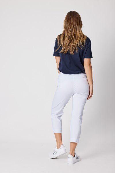 ZARA STRETCH 7/8 PANT WHITE
