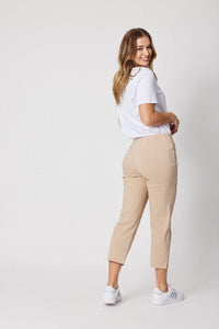 ZARA STRETCH 7/8 PANT NATURAL