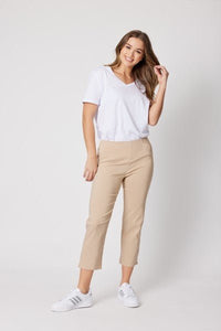 ZARA STRETCH 7/8 PANT NATURAL