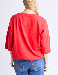 FUNDAMENTAL MAZIE SWEAT POPPY