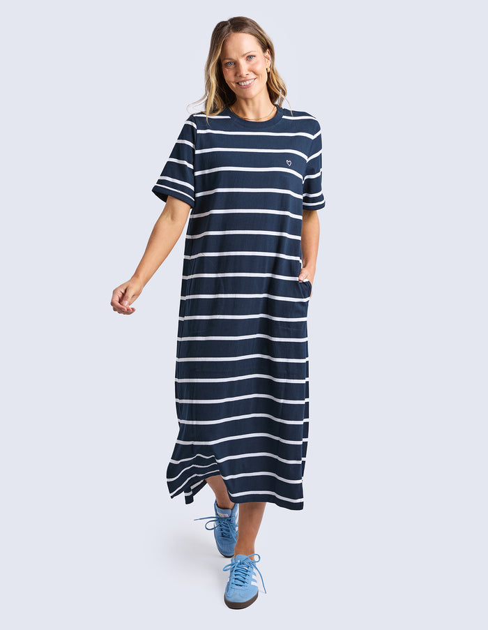 HALLI DRESS STRIPE
