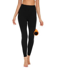 ACCESSORIES_FLEECE LEGGINGS BLACK WITH WHITE LINING _ FLEECE LEGGINGS BLACK WITH WHITE LINING _ Ebony Boutique NZ