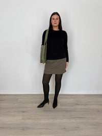 ACCESSORIES_FLEECE LINED THERMAL LEGGING TIGHTS SINGLE SEAM 300G NUDE/BLACK _ FLEECE LINED THERMAL LEGGING TIGHTS SINGLE SEAM 300G NUDE/BLACK _ Ebony Boutique NZ