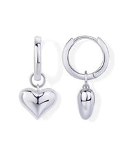 ACCESSORIES_HEART HOOP EARRINGS _ HEART HOOP EARRINGS _ Ebony Boutique NZ