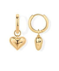 ACCESSORIES_HEART HOOP EARRINGS _ HEART HOOP EARRINGS _ Ebony Boutique NZ