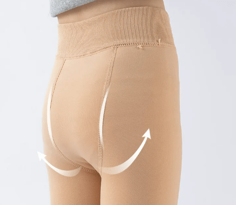 ACCESSORIES_KIDS FLEECE LINED THERMAL LEGGING TIGHTS NATURAL _ KIDS FLEECE LINED THERMAL LEGGING TIGHTS NATURAL _ Ebony Boutique NZ