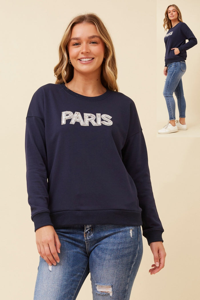 BOTTEGA MODA_PARIS SWEATER _ PARIS SWEATER _ Ebony Boutique NZ