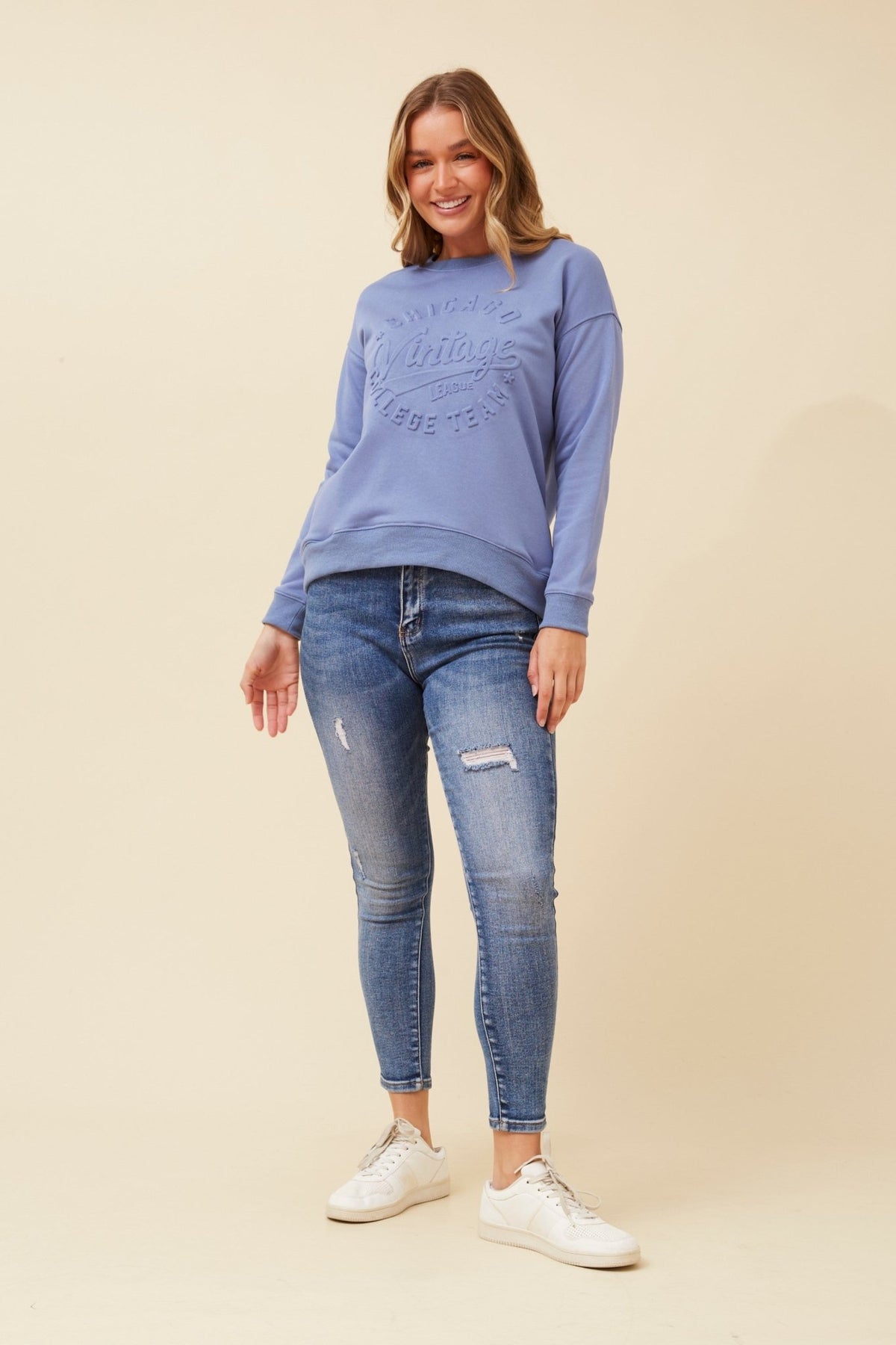 BOTTEGA MODA_VINTAGE COLLEGE TEAM SWEAT _ VINTAGE COLLEGE TEAM SWEAT _ Ebony Boutique NZ