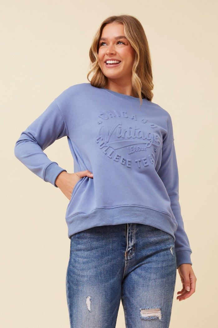 BOTTEGA MODA_VINTAGE COLLEGE TEAM SWEAT _ VINTAGE COLLEGE TEAM SWEAT _ Ebony Boutique NZ