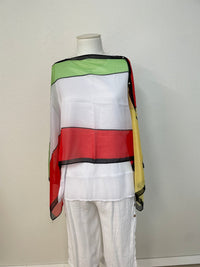 CHAMELEON_BEACH SHAWL PEARL BUTTON COVER UP _ BEACH SHAWL PEARL BUTTON COVER UP _ Ebony Boutique NZ