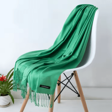 CHAMELEON_PASHMINA SCARF CASHMERE GREEN _ PASHMINA SCARF CASHMERE GREEN _ Ebony Boutique NZ