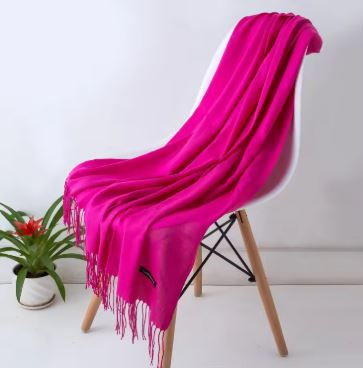 CHAMELEON_PASHMINA SCARF CASHMERE HOT PINK _ PASHMINA SCARF CASHMERE HOT PINK _ Ebony Boutique NZ