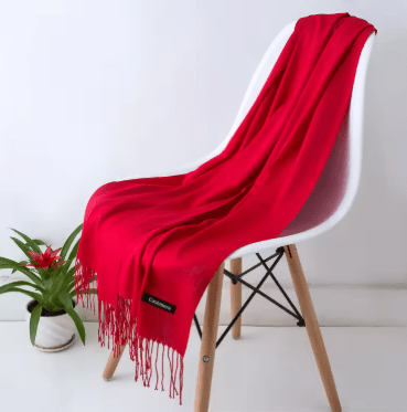 CHAMELEON_PASHMINA SCARF CASHMERE RED _ PASHMINA SCARF CASHMERE RED _ Ebony Boutique NZ