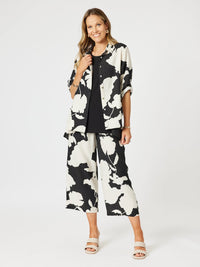CLARITY_BARCELONA PANT BLACK/NATURAL _ BARCELONA PANT BLACK/NATURAL _ Ebony Boutique NZ