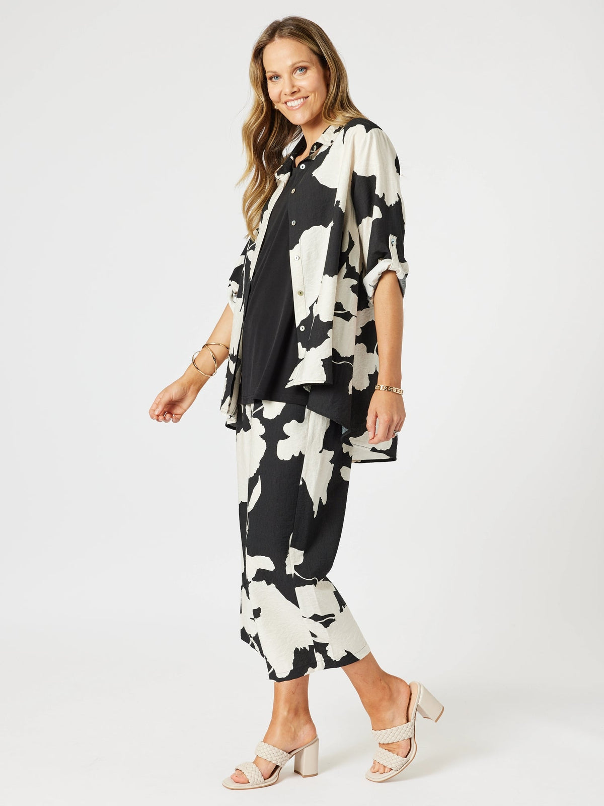 CLARITY_BARCELONA PANT BLACK/NATURAL _ BARCELONA PANT BLACK/NATURAL _ Ebony Boutique NZ
