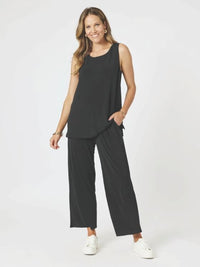 CLARITY_TRAVEL JERSEY WIDE LEG PANT BLACK _ TRAVEL JERSEY WIDE LEG PANT BLACK _ Ebony Boutique NZ