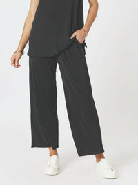 CLARITY_TRAVEL JERSEY WIDE LEG PANT BLACK _ TRAVEL JERSEY WIDE LEG PANT BLACK _ Ebony Boutique NZ