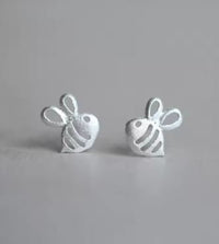 DUNE ROAD_BUZZY BEE SILVER EARRNGS STUD _ BUZZY BEE SILVER EARRNGS STUD _ Ebony Boutique NZ