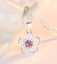 DUNE ROAD_CHERRY BLOSSOM NECKLACE SILVER _ CHERRY BLOSSOM NECKLACE SILVER _ Ebony Boutique NZ