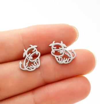 DUNE ROAD_COW EARRINGS _ COW EARRINGS _ Ebony Boutique NZ