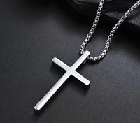 DUNE ROAD_CROSS NECKLACE SILVER _ CROSS NECKLACE SILVER _ Ebony Boutique NZ