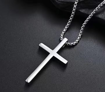 DUNE ROAD_CROSS NECKLACE SILVER _ CROSS NECKLACE SILVER _ Ebony Boutique NZ