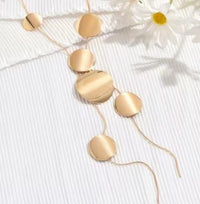 DUNE ROAD_GOLD CIRCLES NECKLACE _ GOLD CIRCLES NECKLACE _ Ebony Boutique NZ