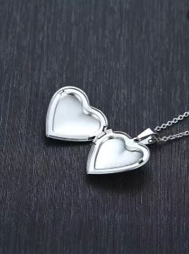DUNE ROAD_HEART LOCKET NECKLACE SILVER _ HEART LOCKET NECKLACE SILVER _ Ebony Boutique NZ
