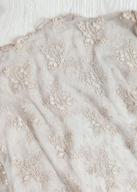 DUNE ROAD_MESH LACE HIGH NECK TOP LATTE _ MESH LACE HIGH NECK TOP LATTE _ Ebony Boutique NZ