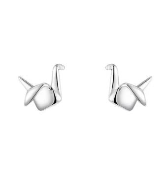 DUNE ROAD_PAPER CRANE SILVER EARRINGS STUD _ PAPER CRANE SILVER EARRINGS STUD _ Ebony Boutique NZ
