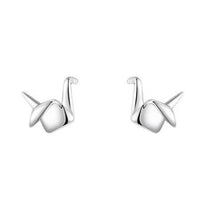 DUNE ROAD_PAPER CRANE SILVER EARRINGS STUD _ PAPER CRANE SILVER EARRINGS STUD _ Ebony Boutique NZ