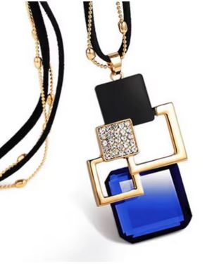 DUNE ROAD_SQUARES NECKLACE _ SQUARES NECKLACE _ Ebony Boutique NZ
