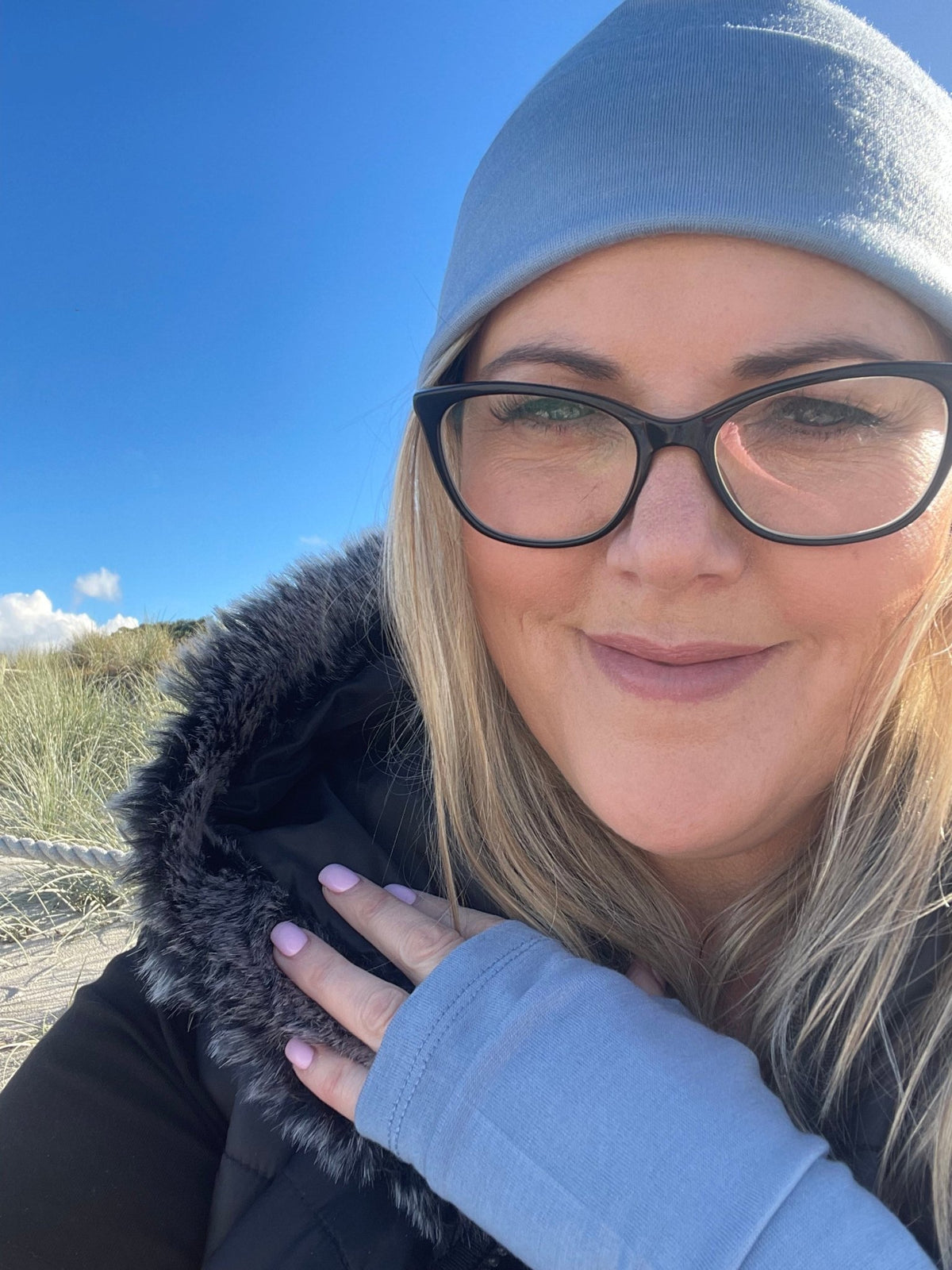 EBONY_100% MERINO BEANIE CUFFED/SLOUCH DUSK BLUE _ 100% MERINO BEANIE CUFFED/SLOUCH DUSK BLUE _ Ebony Boutique NZ