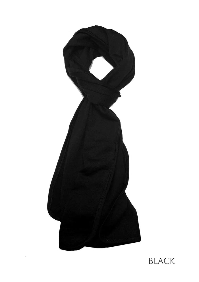 EBONY_100% MERINO SCARF BLACK _ 100% MERINO SCARF BLACK _ Ebony Boutique NZ