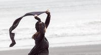 EBONY_100% MERINO SCARF BLACK _ 100% MERINO SCARF BLACK _ Ebony Boutique NZ