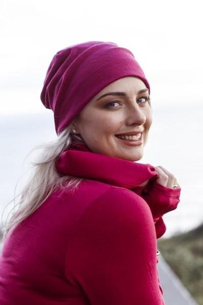 EBONY_100% MERINO SCARF RASPBERRY _ 100% MERINO SCARF RASPBERRY _ Ebony Boutique NZ